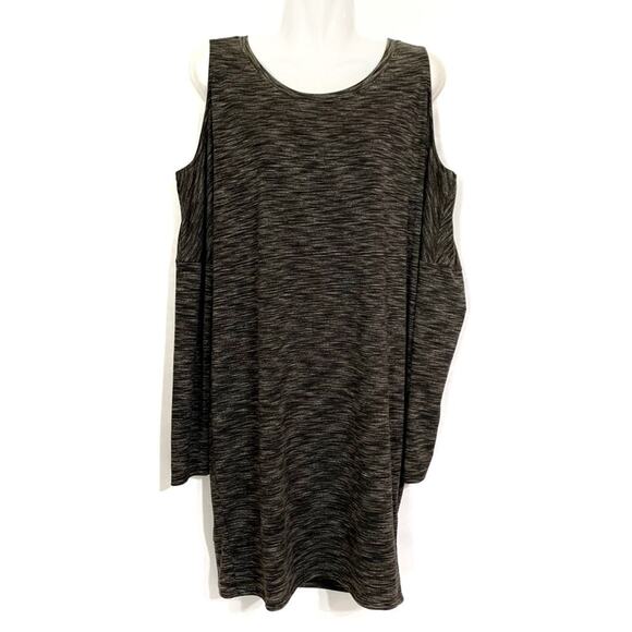 Express Cold Shoulder Dress Long Sleeve M - Picture 2 of 8